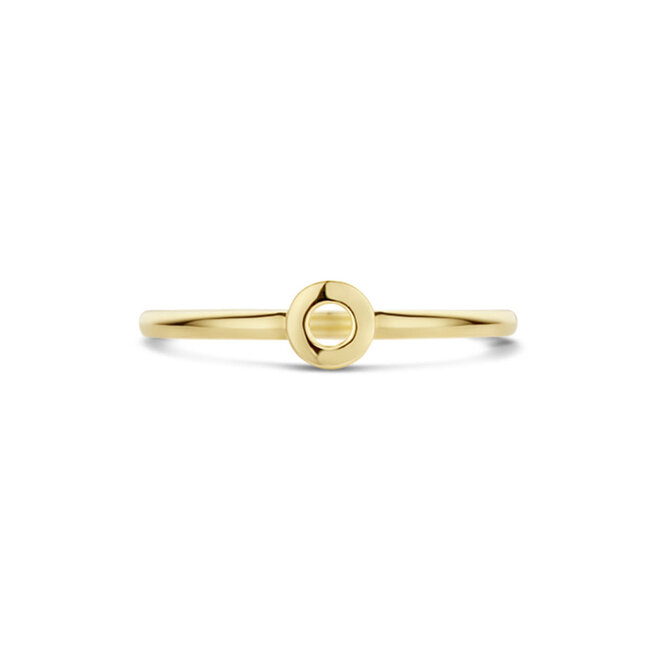 Blush Blush Ring 1233YGO/54 14k Geelgoud met Cirkel Maat 54