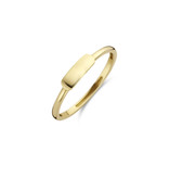 Blush Blush Ring 1236YGO/54 14k Geelgoud met Vlakke Plaat Maat 54