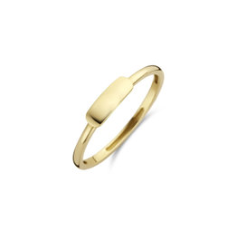 Blush Blush 1236YGO/54 ring dames in 14k geel goud met gouden vlak in maat 54