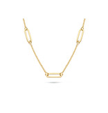 Blush Blush Collier 3102YGO 14k Geelgoud met Closed Forever Elementen 45cm