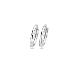Blush Blush Oorbellen 7271WGO Oorringen 14k Witgoud Glad 2.1mm x 14mm
