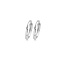 Blush Blush Oorbellen 7271WGO Oorringen 14k Witgoud Glad 2.1mm x 14mm