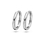 Blush Blush Oorbellen 7271WGO Oorringen 14k Witgoud Glad 2.1mm x 14mm