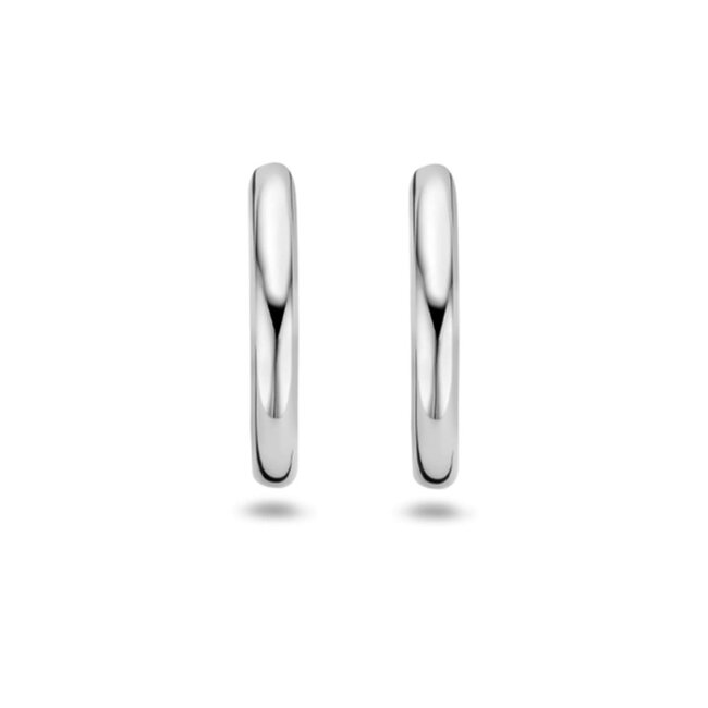 Blush Blush Oorbellen 7271WGO Oorringen 14k Witgoud Glad 2.1mm x 14mm