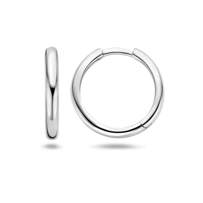 Blush Blush Oorbellen 7271WGO Oorringen 14k Witgoud Glad 2.1mm x 14mm