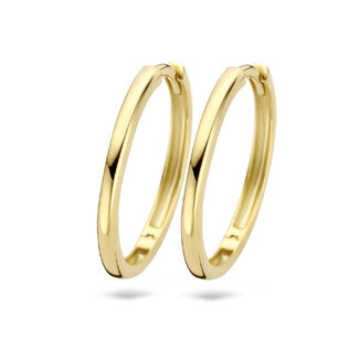 Blush Blush Oorbellen 7274YGO Oorringen 14k Geelgoud Glad 20mm