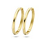 Blush Blush Oorbellen 7274YGO Oorringen 14k Geelgoud Glad 20mm