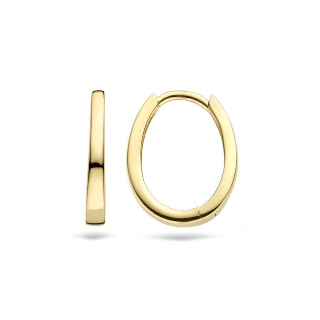 Blush Blush Oorbellen 7277YGO Oorringen 14kr Geelgoud  Ovaal 2.1mm x 13.8mm