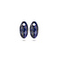 Blush Blush Oorbedels 820LAPL Groot Blauw Lapis Ovaal 15mm x 30mm