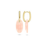 Blush Blush Oorbedels 820PIQL Groot Rose Quartz Ovaal