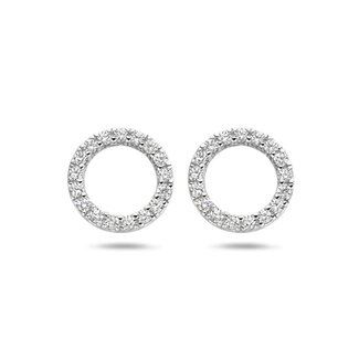 Blush Blush Oorbedels 9066WZI 14k Geelgoud met Zirkonia 7,5 mm