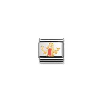 Nomination Nomination Schakel 030270-07 Composable Classic Staal met 18k Geelgouden Hippie