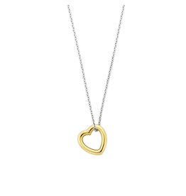 Ti Sento Milano Ti Sento collier 34022SY/42 zilver met verguld hart in lengte 42 cm