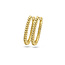 Blush Blush Oorbellen 7273YGO 14k Geelgoud met Gedraaid Motief Ovaal
