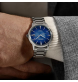 Seiko Seiko Horloge SRPJ13J Presage Automaat Staal met Blauwe Wijzerplaat