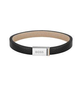 BOSS BOSS Armband HBJ1580336M Staal met Leren Band