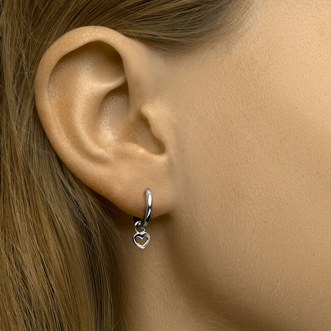 Blinckers Jewellery Huiscollectie BJ 13.33085 Hartjes oorbellen