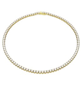 Swarovski Swarovski Collier 5657667 Matrix Tennis Ketting met Geelgouden Plating en Swarovski Kristallen 41cm Diameter 4mm