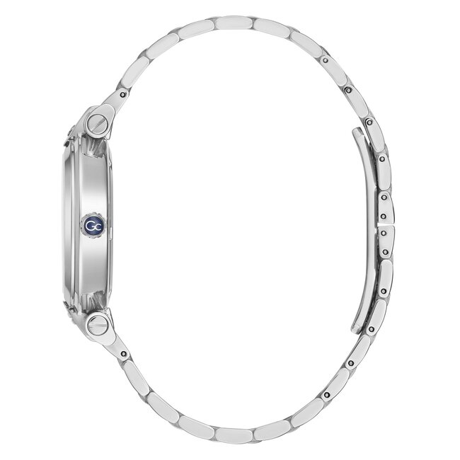 GC Y96003L1MF horloge dames staal 34 mm met Mother of pearl wijzerplaat met rose accenten