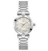 GC Y96003L1MF horloge dames staal 34 mm met Mother of pearl wijzerplaat met rose accenten