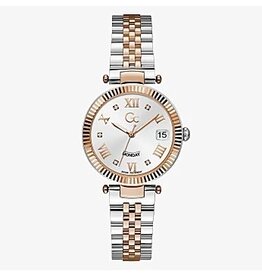 GC GC Horloge Z01003L1MF Dames Swiss Made Quartz Bi-color Rosé/ Staal