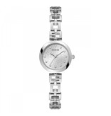 Guess Guess Dames Horloge GW0549L1 Staal Quartz met Zilverkleurige Wijzerplaat en Zirkonia 34mm