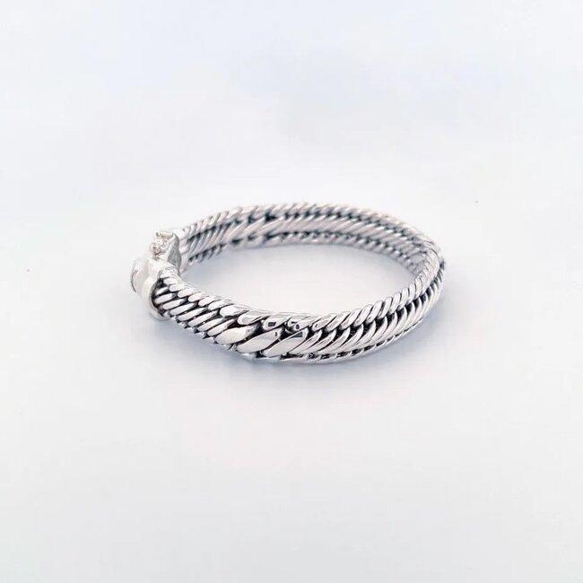 Buddha to Buddha Buddha to Buddha Armband J262 D Edwin Ben XS Zilver Maat D