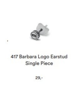 Buddha to Buddha BtB 417 one barbara logo earstud SET VAN TWEE