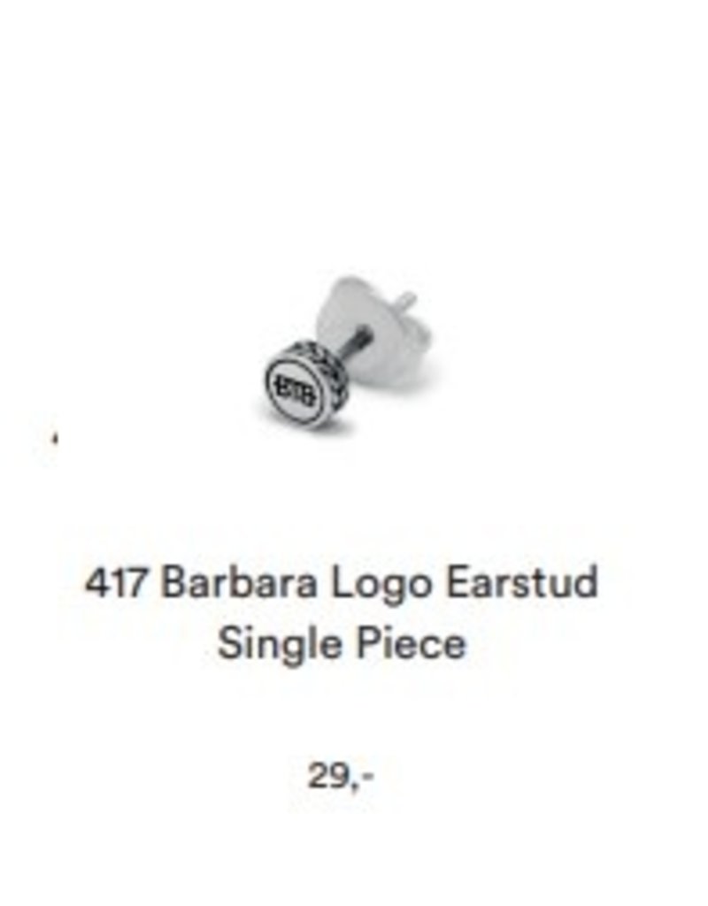 Buddha to Buddha BtB 417 one barbara logo earstud SET VAN TWEE