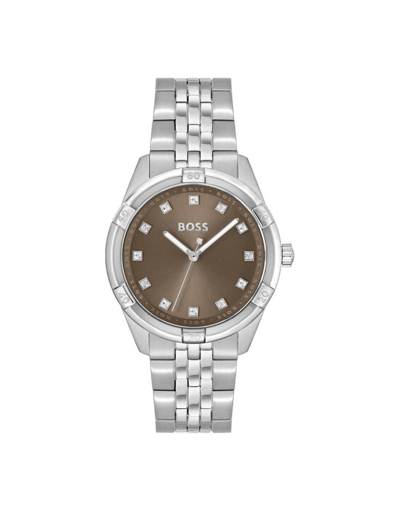 BOSS BOSS Horloge Dames HB1502699Staal met Bruine Wijzerplaat