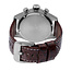 TW Steel TW Steel Horloge Heren VS111 Staal Chronograaf met Blauwe Wijzerplaat en Bruine Croco Horlogeband