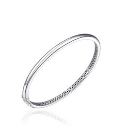 Gisser Jewels Amsterdam Gisser Jewels Bangle SBA4-60 925 Zilver Half Bol Gerhodineerd 4mm breed Maat 60