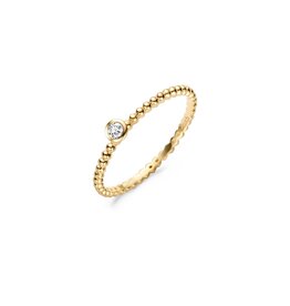 Blush Blush Ring 1216YZI/50 14k goud bolletjes vorm met 1 diamant geslepen zirkonia