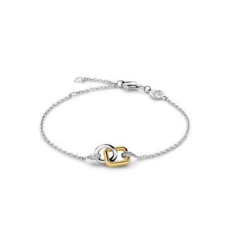 Ti Sento Milano Ti Sento Armband 23019ZY Zilver Bi-color met 2x Schakel 16.5 - 18cm