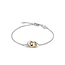 Ti Sento Milano Ti Sento Armband 23019ZY Zilver Bi-color met 2x Schakel 16.5 - 18cm