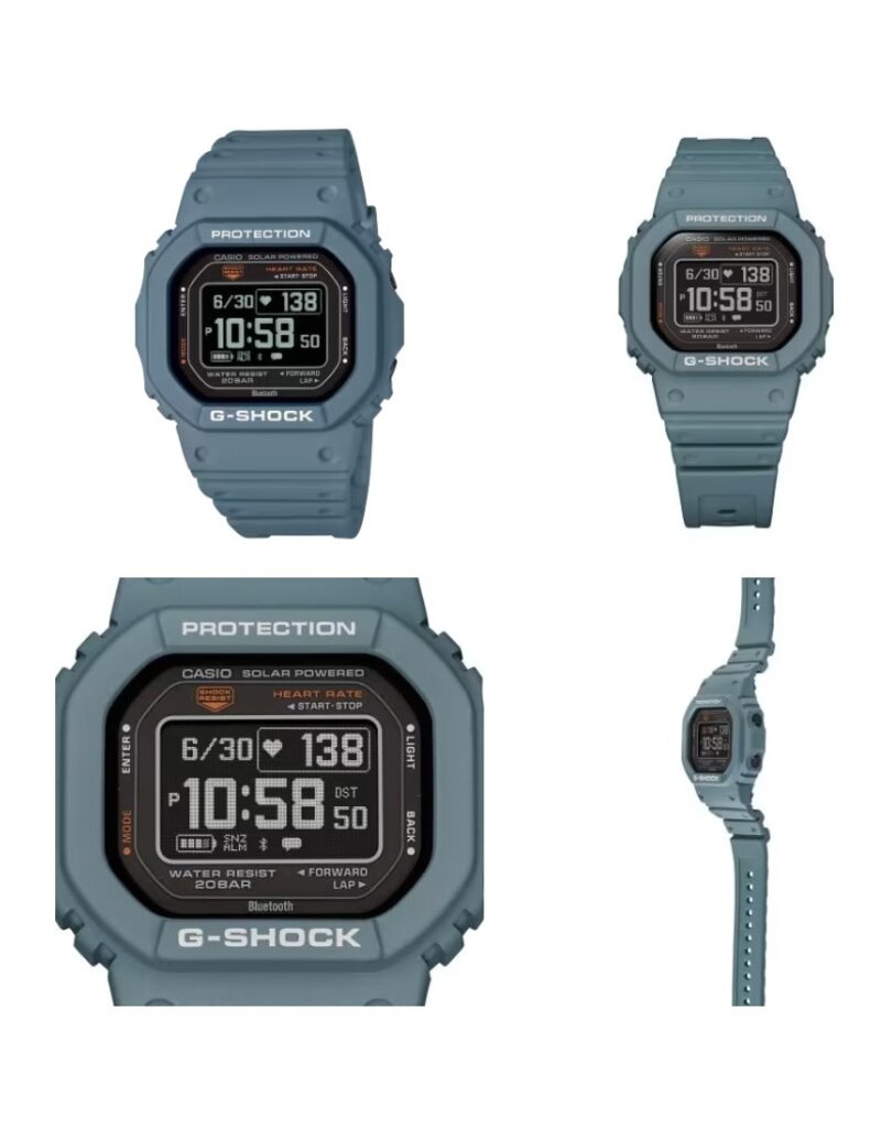 Casio G-Shock Casio G-Shock DW-H5600-2ER Horloge Digitaal Solar in Petrol Blue