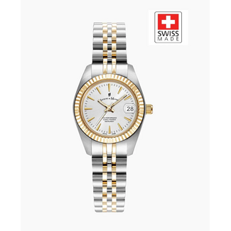 Jacques du Manoir Jacques Du Manoir Horloge JWL02101 Staal Bi-color Quartz Swiss Made 26mm