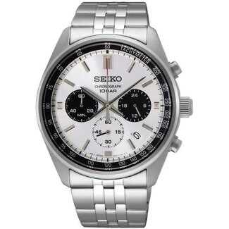 Seiko Seiko Horloge SSB425P1 Staal Quartz Chronograaf 100m Waterdicht 42mm