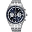 Seiko Seiko Horloge SSB427P1 Staal Quartz Chronograaf met Blauwe Wijzerplaat 42 mm