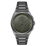 BOSS BOSS Heren Horloge HB1514045 Staal Gun Metal met Diep Groene Wijzerplaat