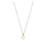 Ti Sento Milano Ti Sento Collier 34037YP/42 Zilver Bi-color met Parel 42cm