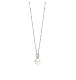 Ti Sento Milano Ti Sento Collier 34038PW/42 Zilver Gerhodineerd met Parel 42cm