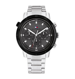 Tommy Hilfiger Tommy Hilfiger Heren Horloge TH1792106 Staal met Zwarte Wijzerplaat Troy