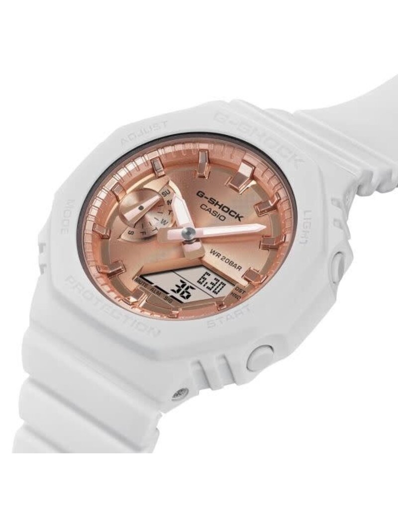 Casio G-Shock CASIO G-shock GMA-S2100MD-7AER g-shock wit horloge met rose gouden wijzerplaat