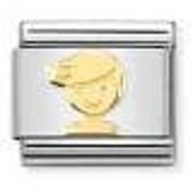 Nomination Nomination Schakel 030162-72 Composable Classic Staal met 18k Geelgouden Boy