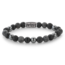 Rebel & Rose Rebel & Rose Armband RR-80105-V-L Grijs Zwart Maat L