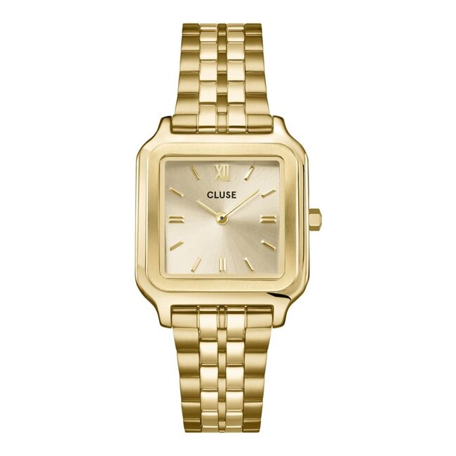 Cluse Cluse Horloge CW11902 Gracieuse Staal met Geelgouden Plating Quartz Vierkant