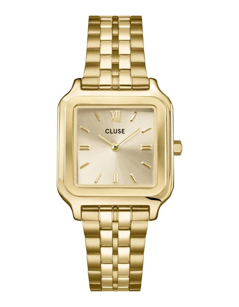 Cluse Cluse Horloge CW11902 goudkleurig dames horloge vierkant