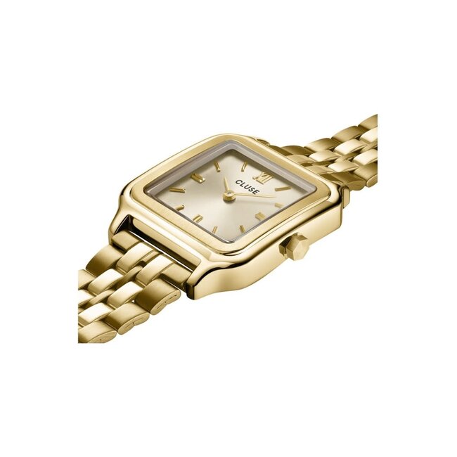 Cluse Cluse Horloge CW11902 Gracieuse Staal met Geelgouden Plating Quartz Vierkant