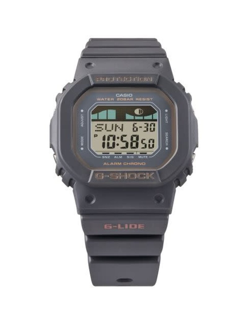 Casio G-Shock Casio G-shock GLXS5600-1ER horloge dames digitaal in donkergrijs met digitale maanstaand